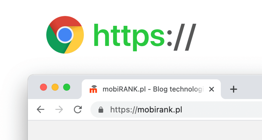 Adresy z https:// domyślnie w pasku adresu Chrome'a