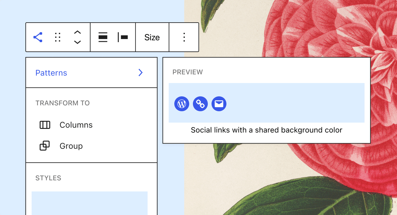 Sugestie wzorców bloków (WordPress 5.8)