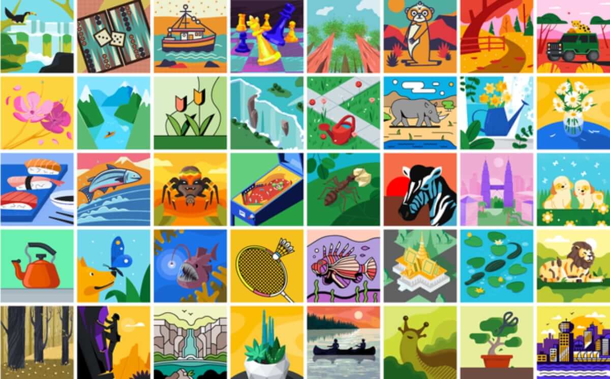 Ilustracje Google do ustawienia jako awatar w Gmailu