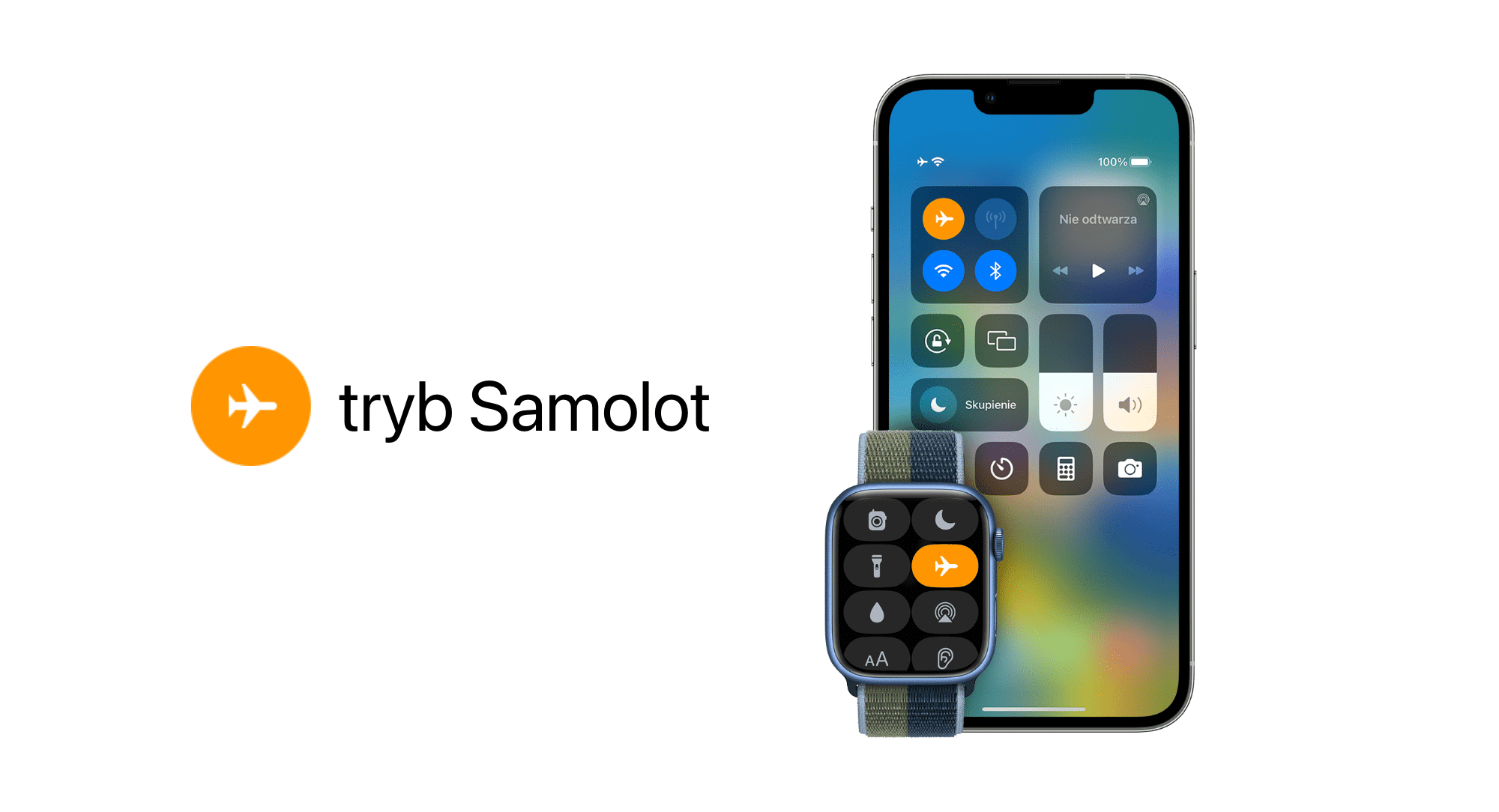 Tryb Samolot na iPhonie i Apple Watchu