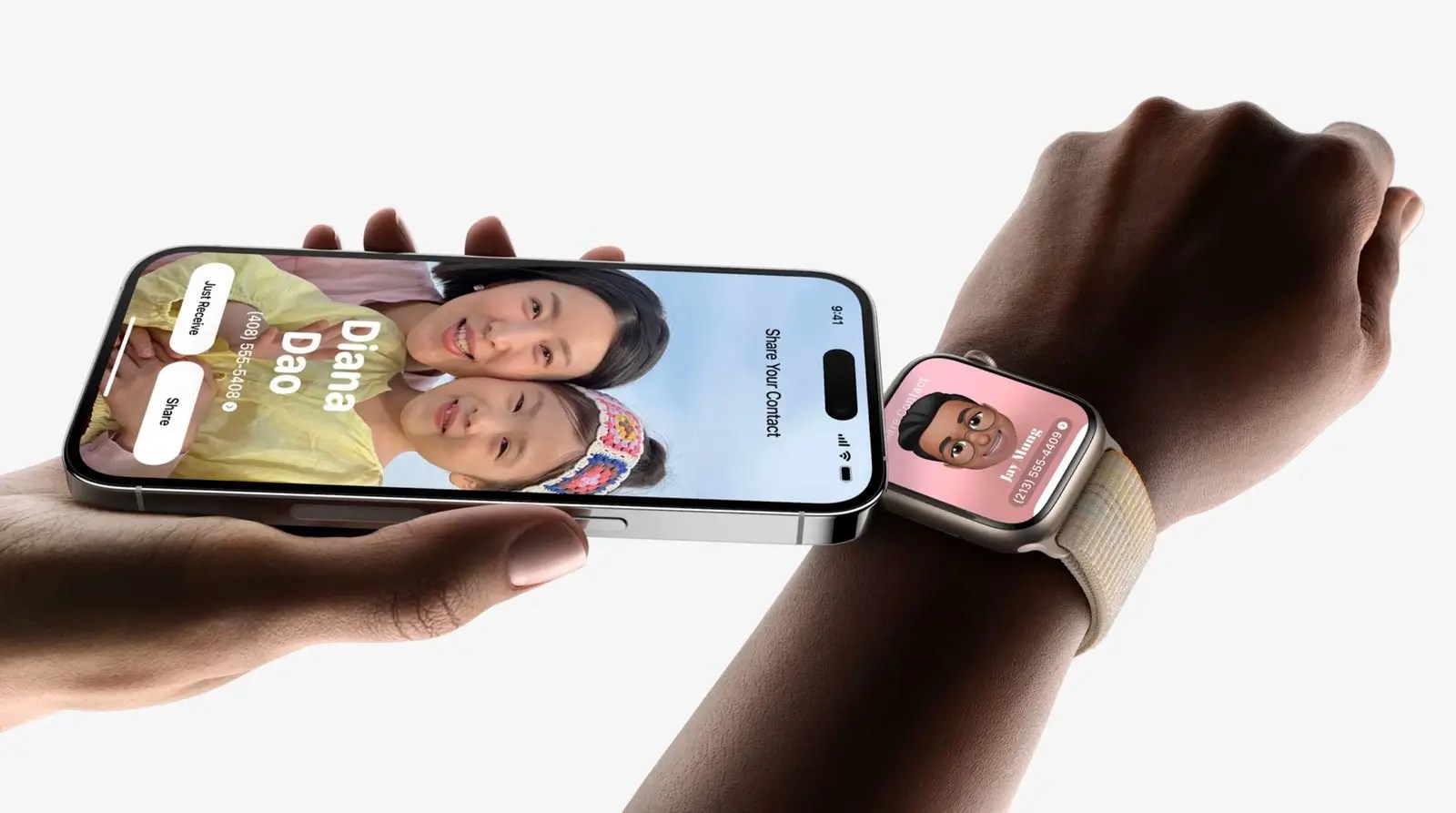 NameDrop iPhone-Apple Watch