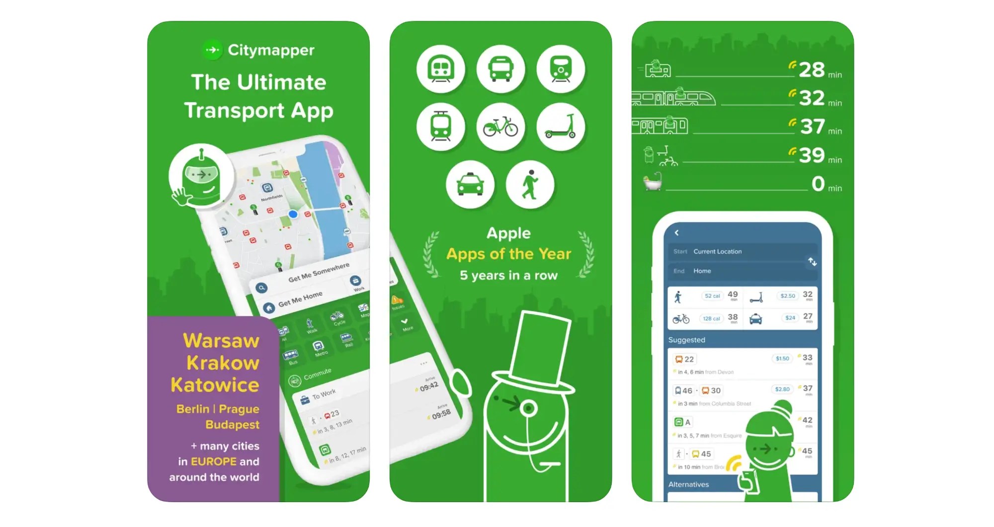 Aplikacja mobilna „Citymapper”