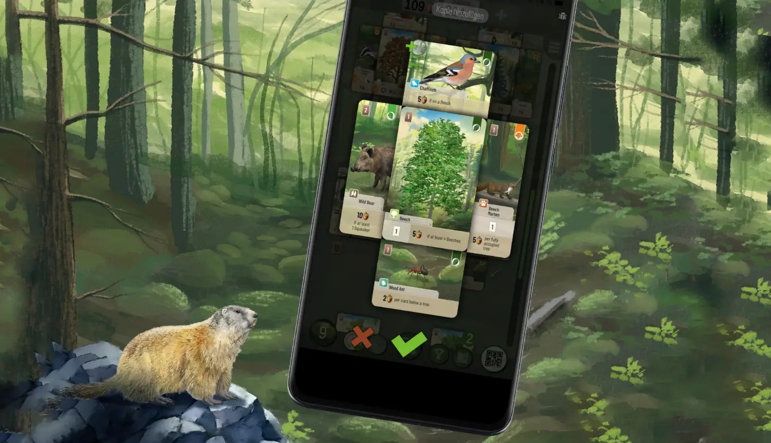 Forest Shuffle™ Smart Counter - aplikacja mobilna