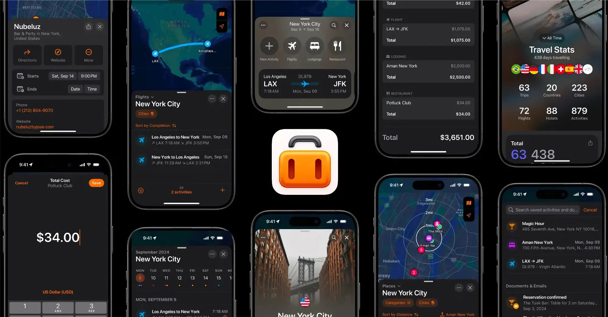 Aplikacja Travel Planner Guide: Tripsy 3.0