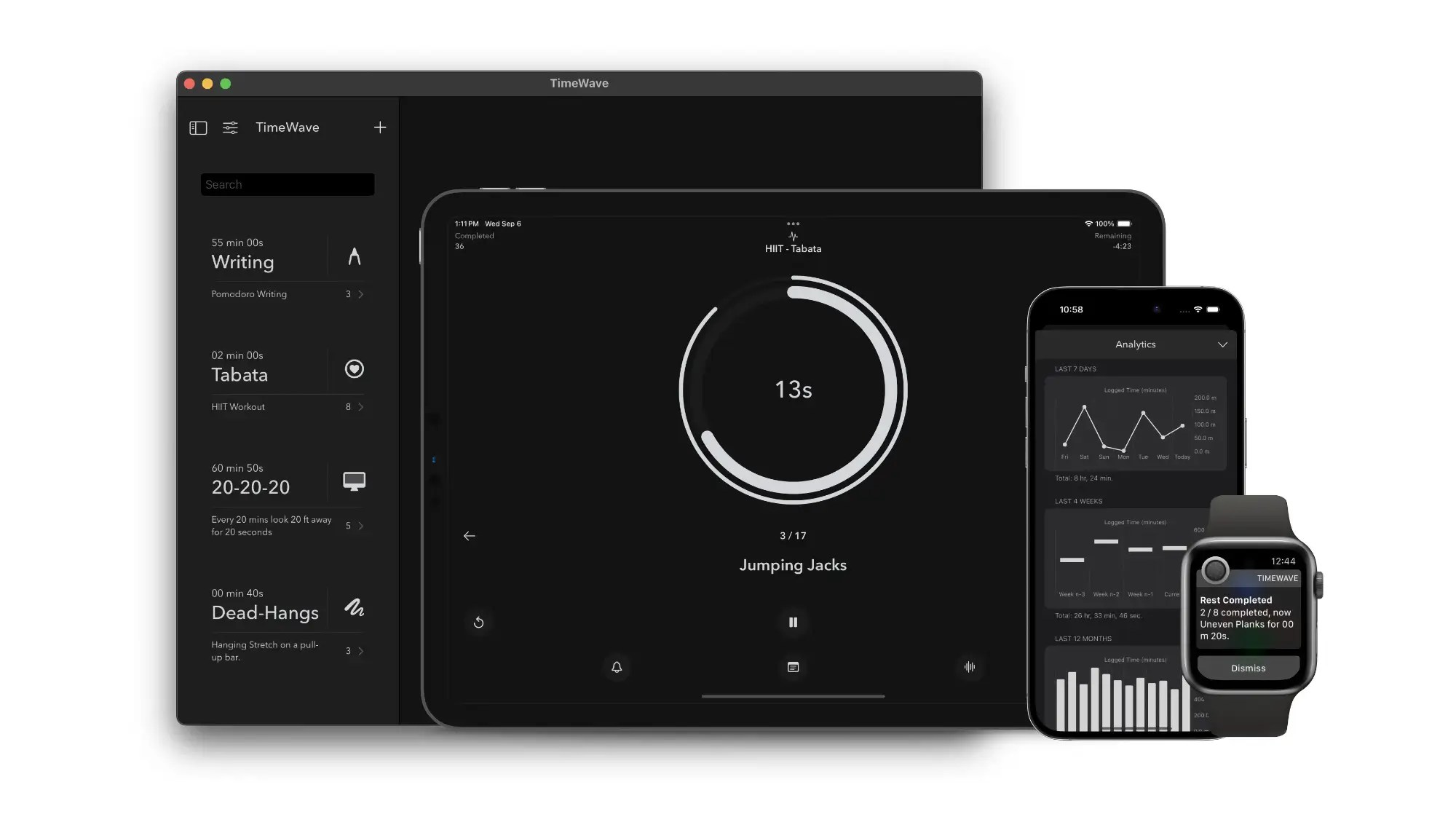 Z aplikacją „TimeWave” stworzysz eleganckie stopery