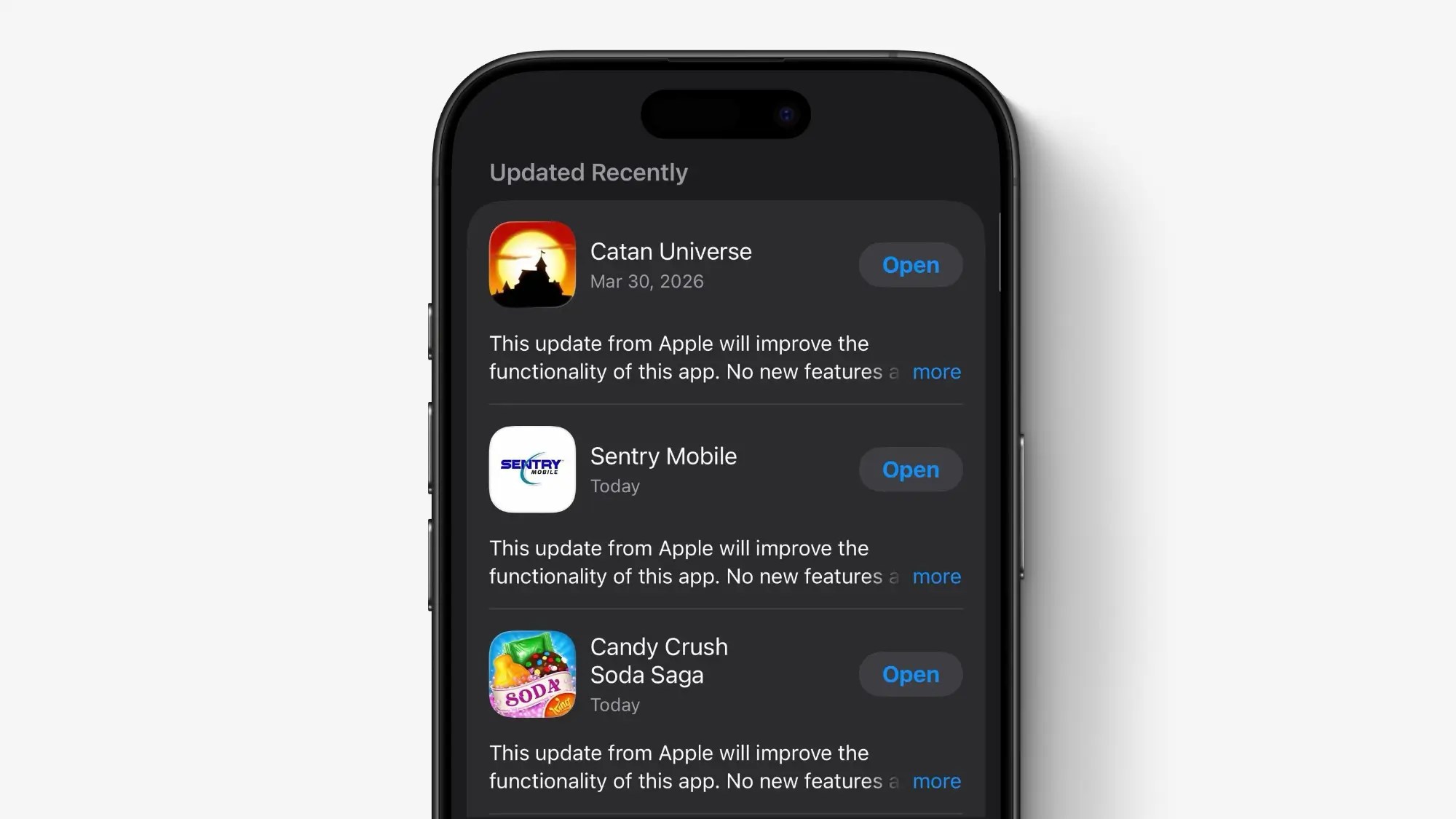 Niektóre apki z tajemniczą aktualizacją „od Apple” w App Storze