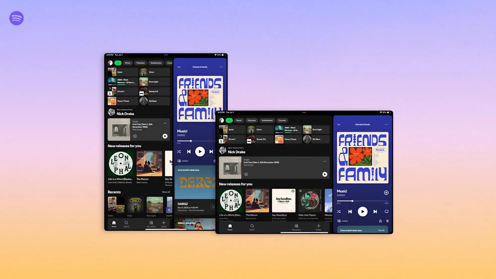 Spotify ma nowy interfejs na tabletach