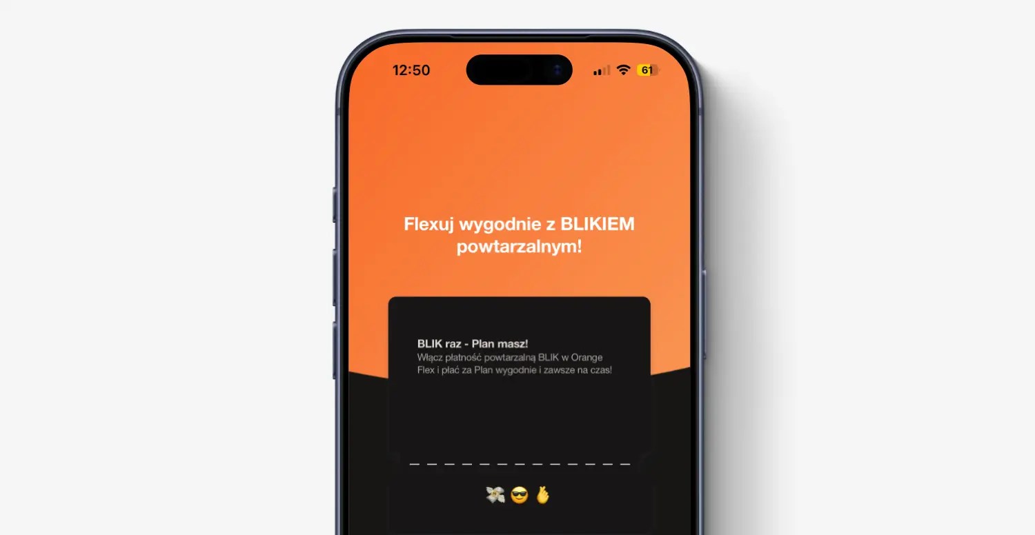 W Orange Flex włączysz płatności powtarzalne BLIK!