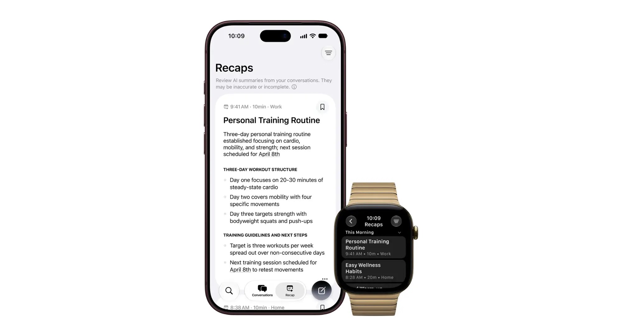 Co dzieje się z rozmowami przetwarzanymi przez Siri Recap?