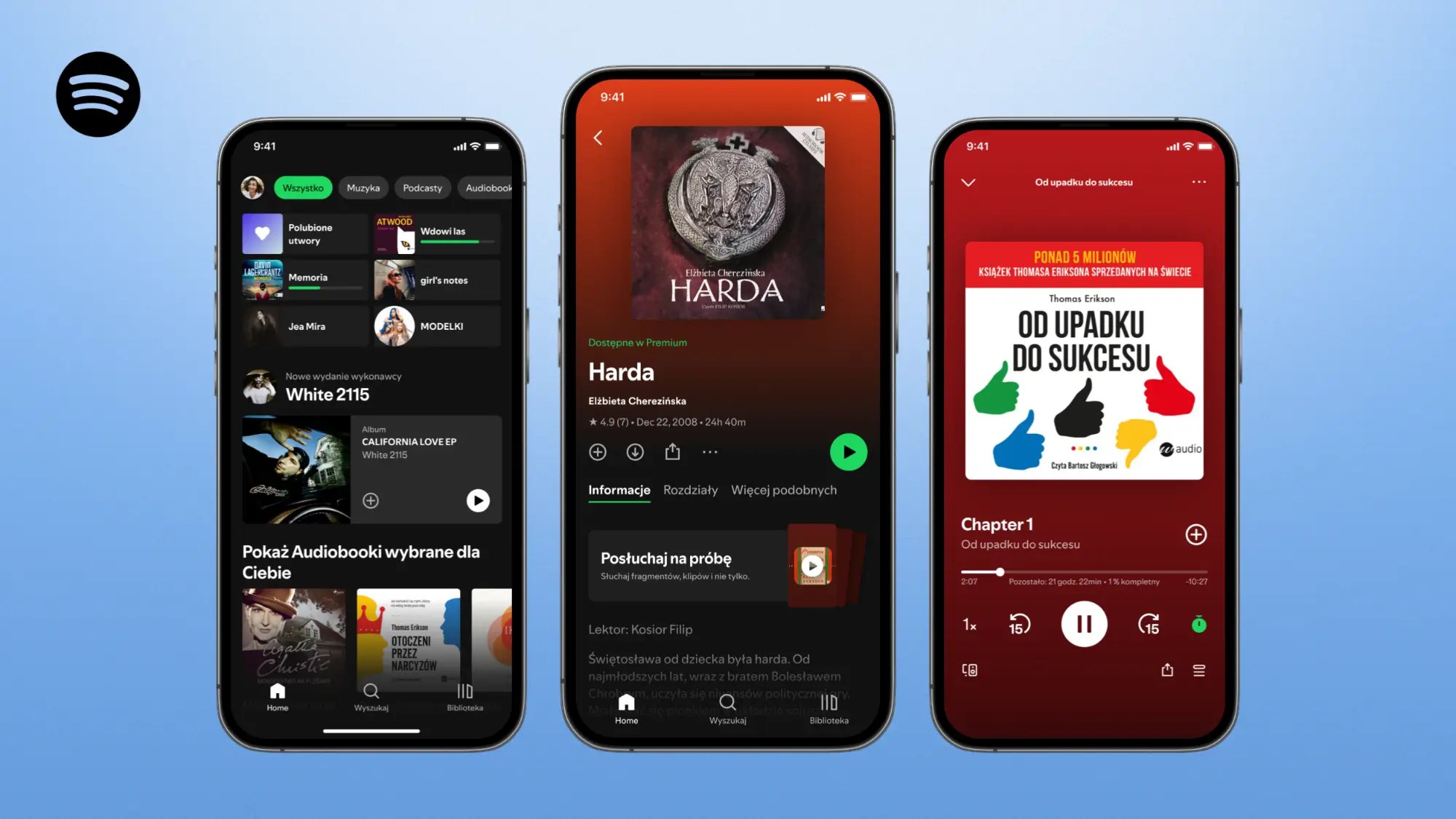 Użytkownicy Spotify w Polsce z dostępem do audiobooków!