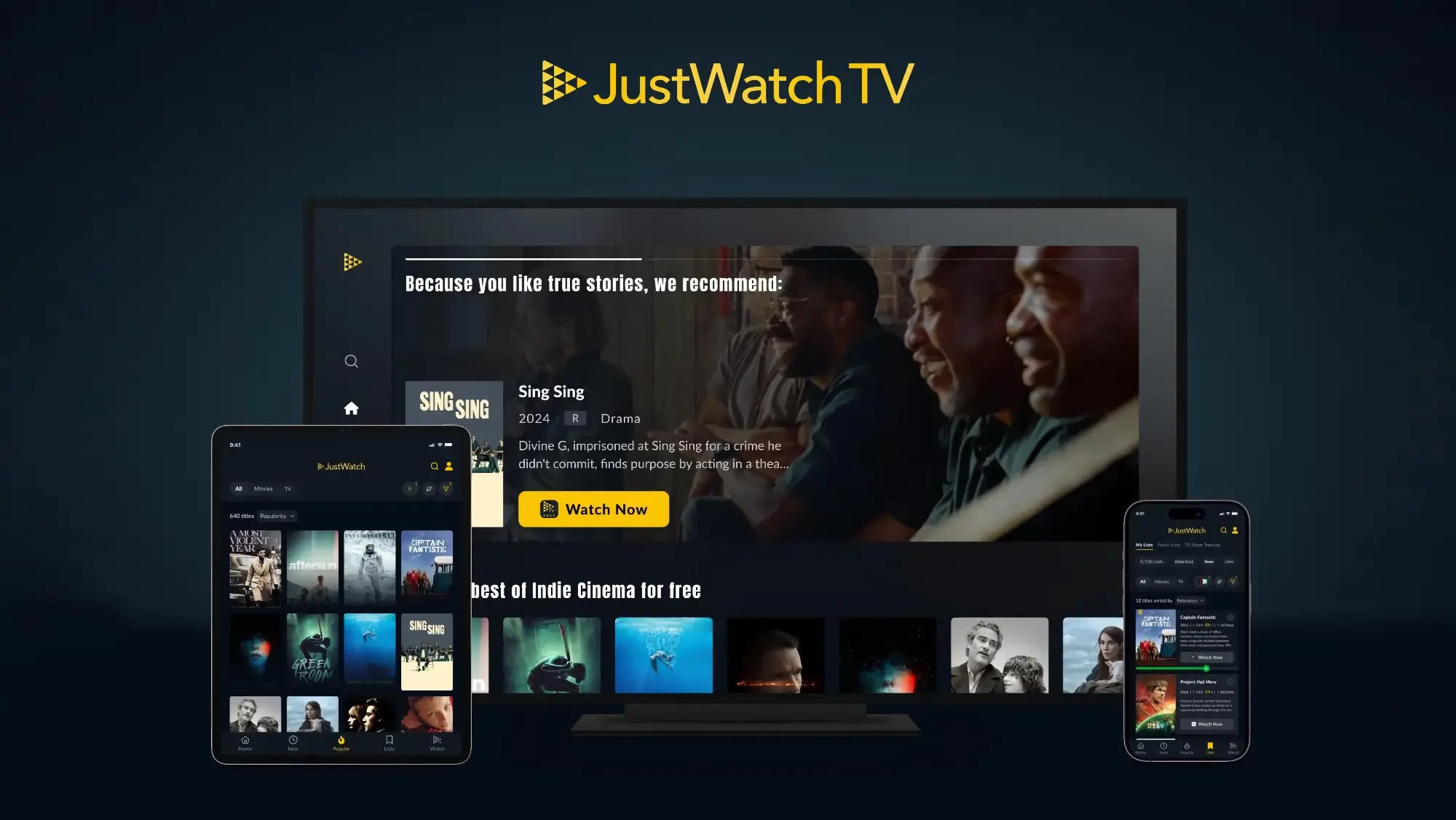 JustWatch TV to nowy serwis streamingowy