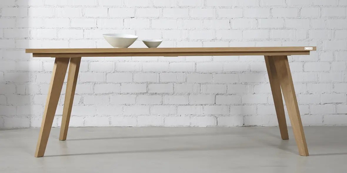 Mesa Madera Roble De Comedor Y Diseno Original Moblebo