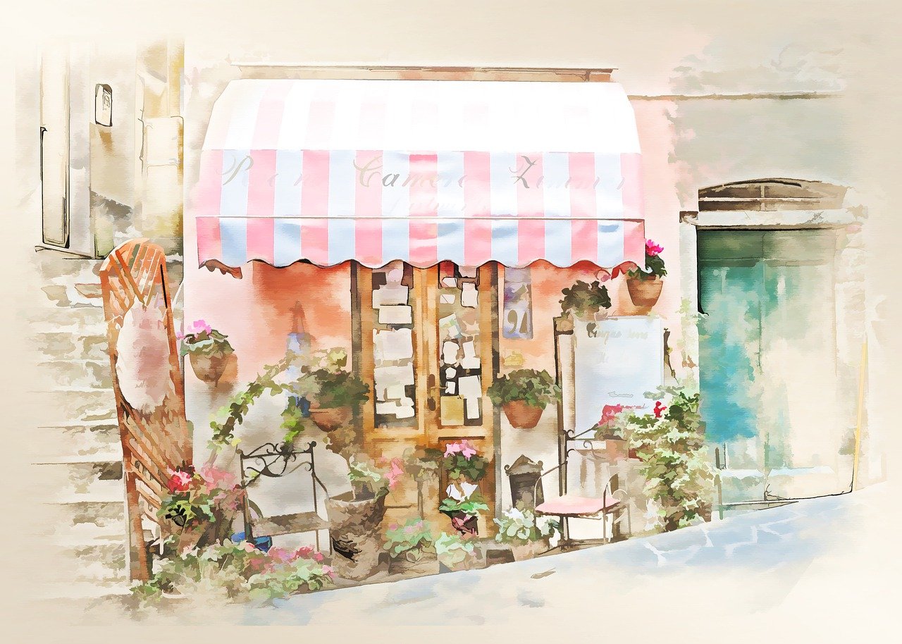 illustration d'une devanture de boutique éphémère. Faire un pop-up store