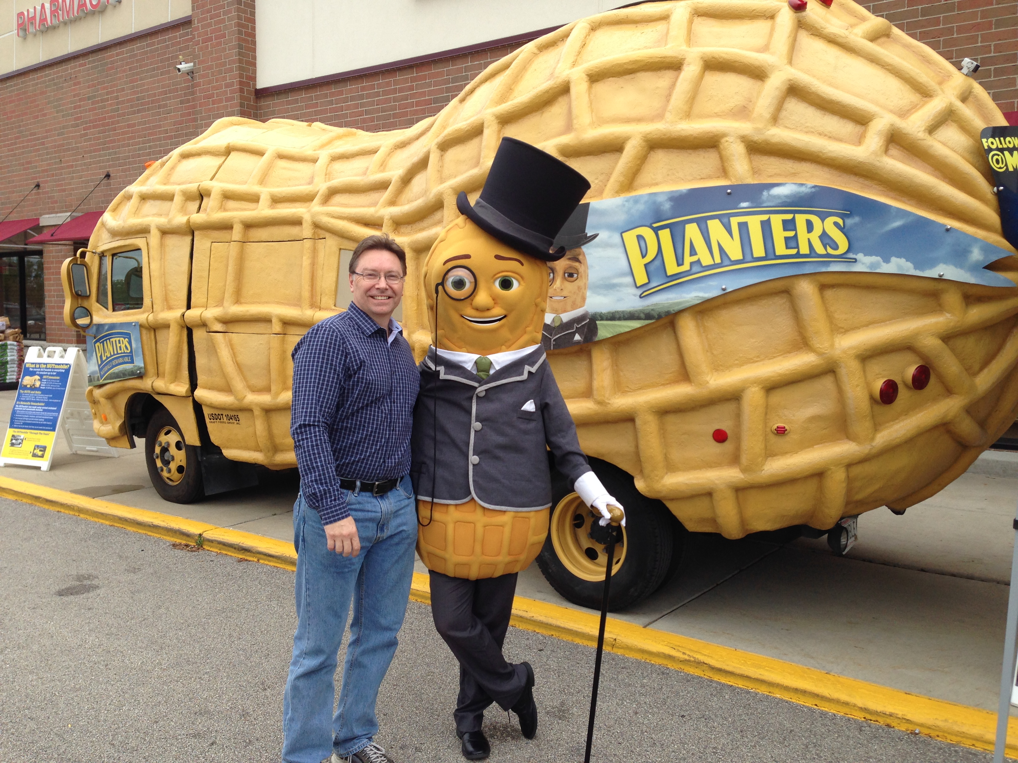 Hanging with Mr. Peanut
