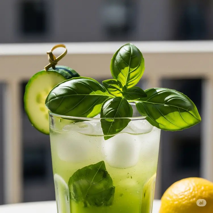 Cucumber Basil Cooler Recipe: A Herbaceous Philosophy in a Glass 2 Cucumber Basil Cooler Recipe