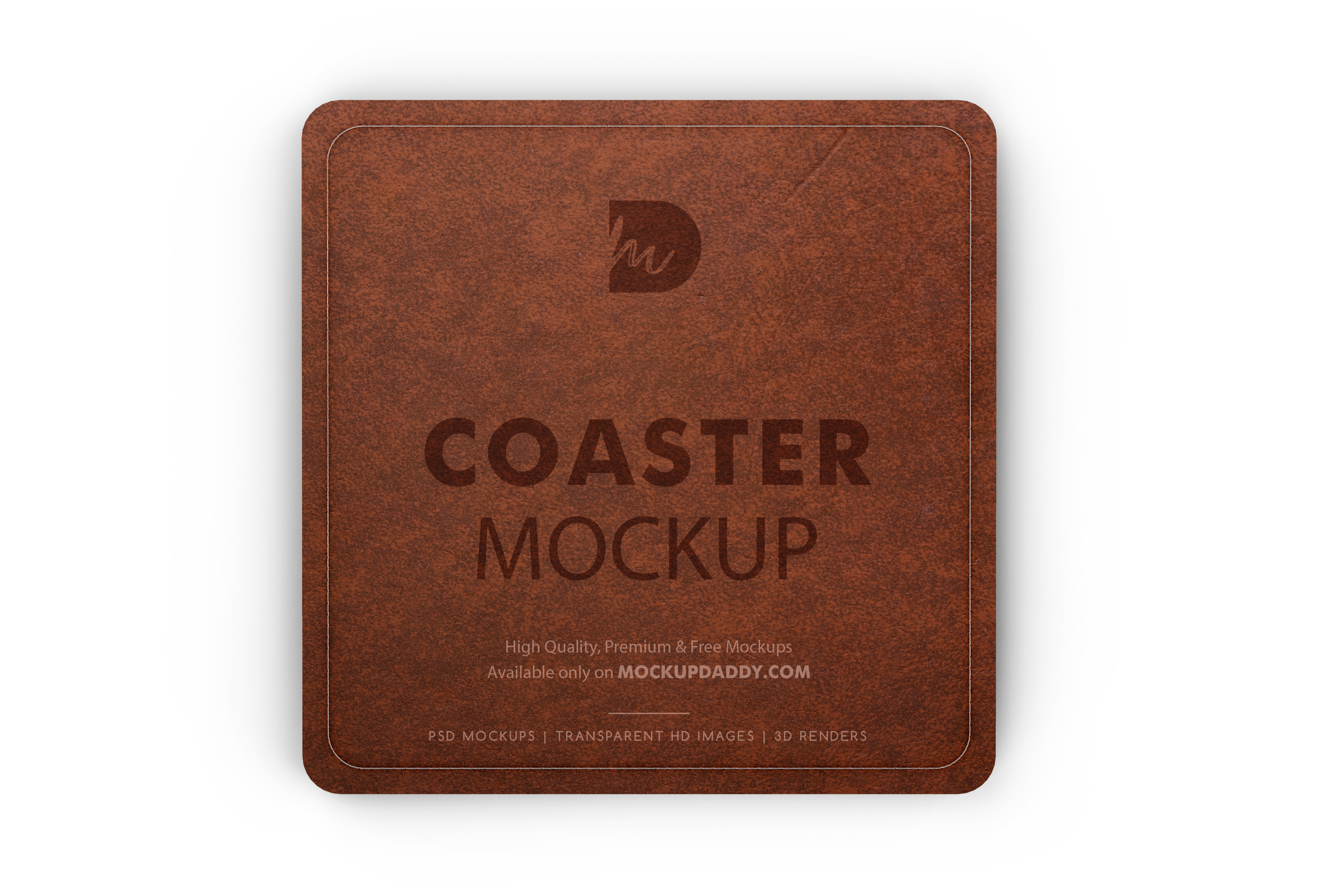 Simple square coaster mockup from mr. Square Coaster Mockup Free Mockup Daddy