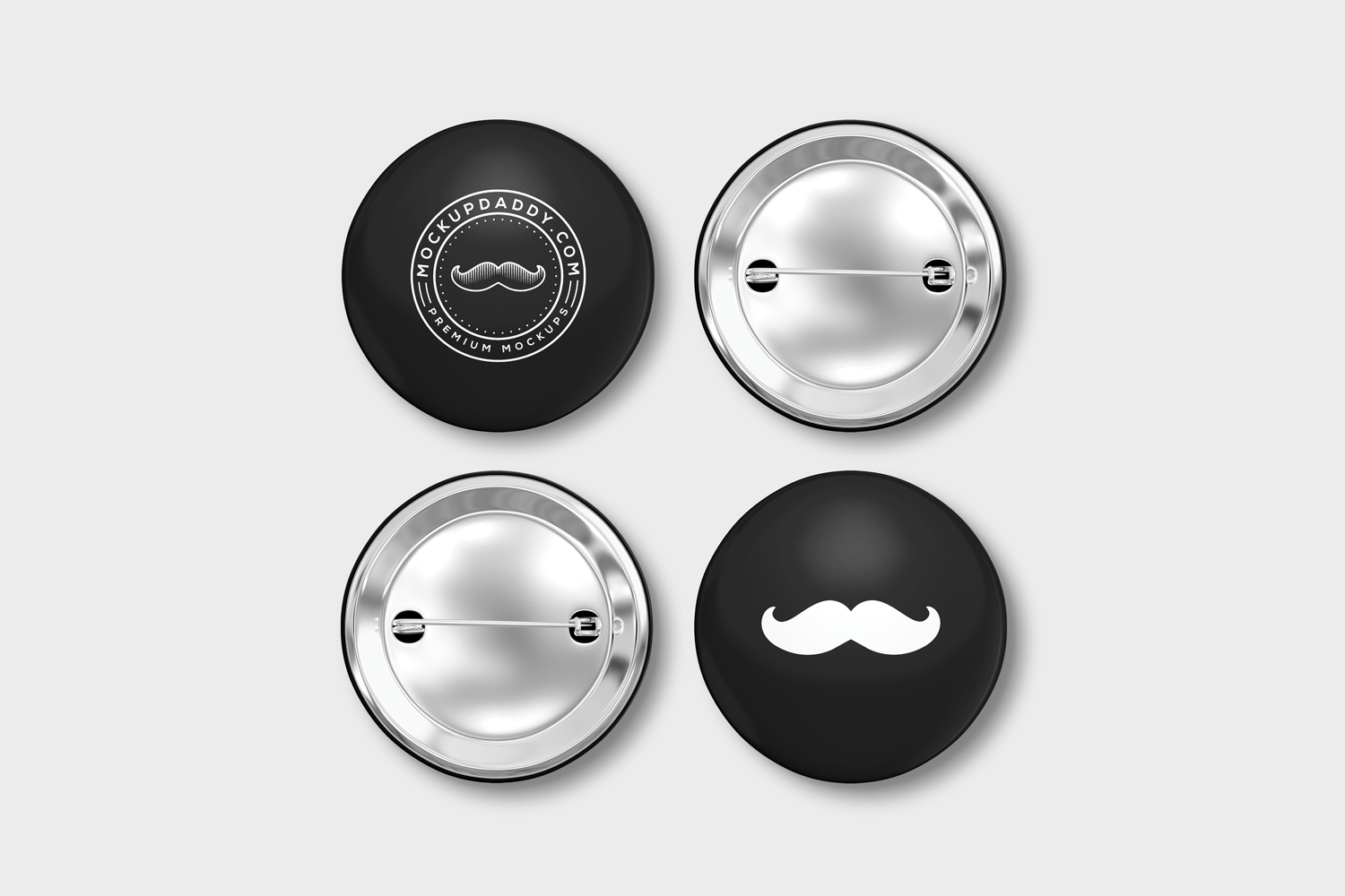 All files are easy to use and customize. Pin Button Badge Mockup Mockup Daddy