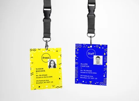 Id Card Mockup 20 Best Free Identity Card Holder Psd Templates