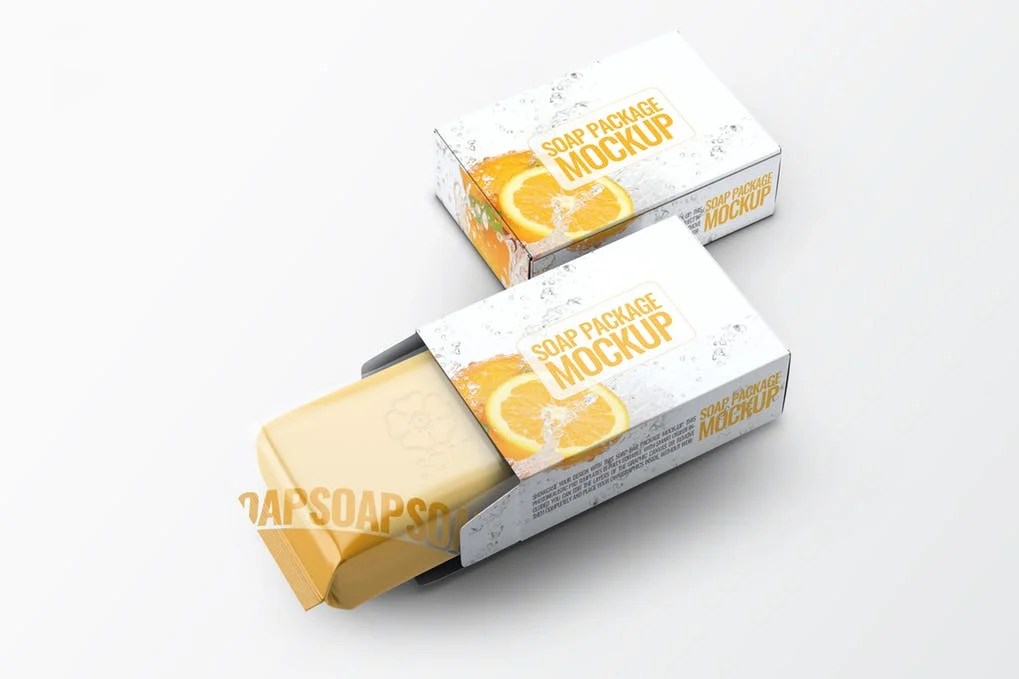 Download floating carton paper box mockup for a soap bar shared by originalmockups. Soap Box Mockup Creative 30 Soap Packaging Psd Vector Template