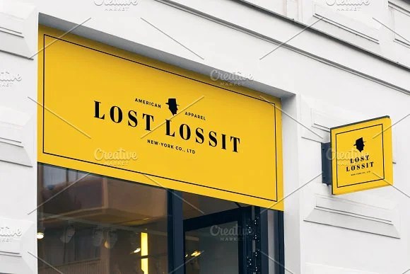 Change the sign board background color as per your branding design or make it white. Free 40 Restaurant Sign Mockup Creative Psd Template