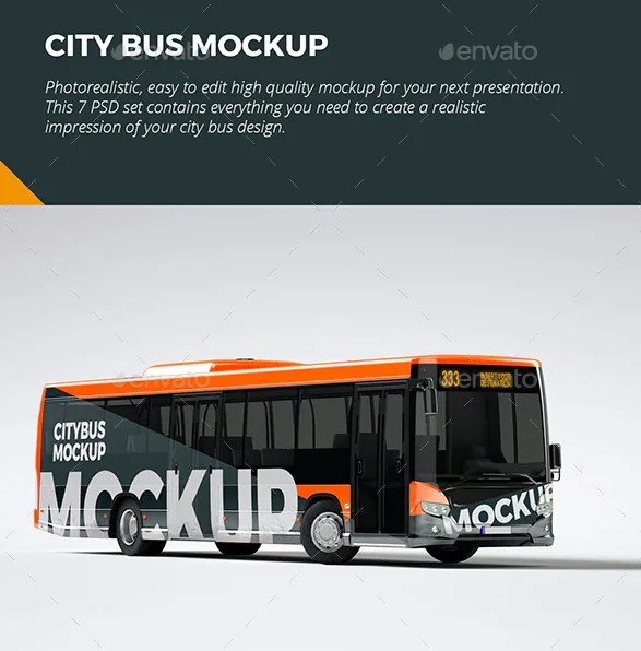 Now you can take a look your favorite design here, if you are not professional at the photoshop program, don . Bus Mockup 50 Free Bus Advertising Psd Vector Templates