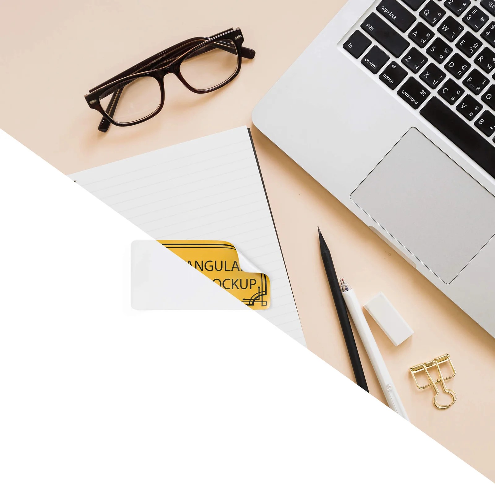 You can change the background color, and change the ribbon’s color and much more … Free Rectangular Sticker Mockup Psd Template Mockup Den