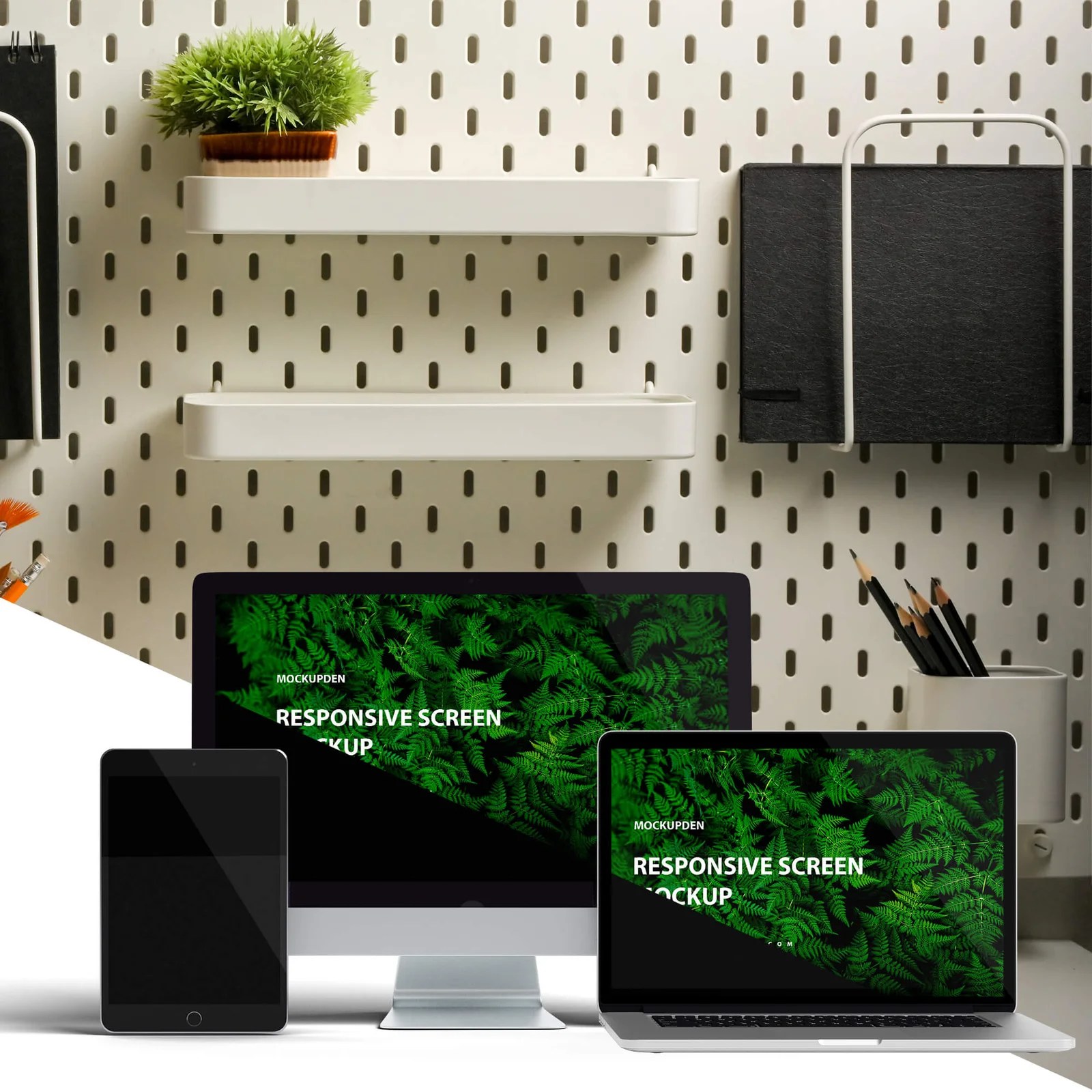 Using psd mockups is a great way to do so, by allowing you to copy and paste in a design onto the screens of computers . Free Responsive Screen Mockup Psd Template Mockup Den