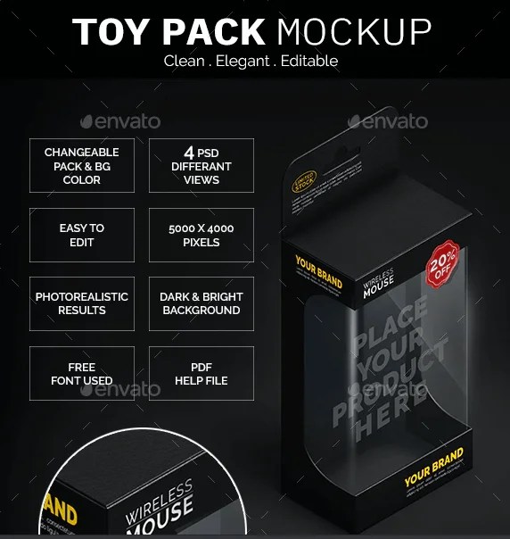 20+ cute toy box mockup psd templates: 20 Cute Toy Box Mockup Psd Templates Mockup Den