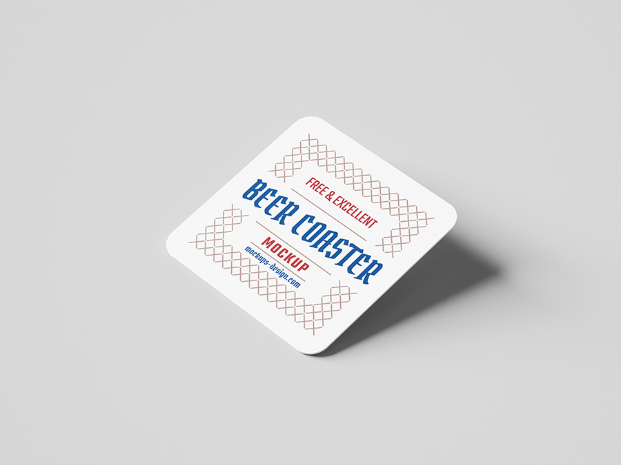 Coaster · free coaster mockup · free kraft coaster mockup · tea coaster mockup · minimal rounded coasters mockup · free square coaster with engraved logo mockup psd. Free Square Beer Coaster Mockup Mockups Design