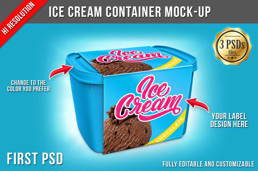 15+ Nice Ice Cream Mockup PSD Templates Mockuptree