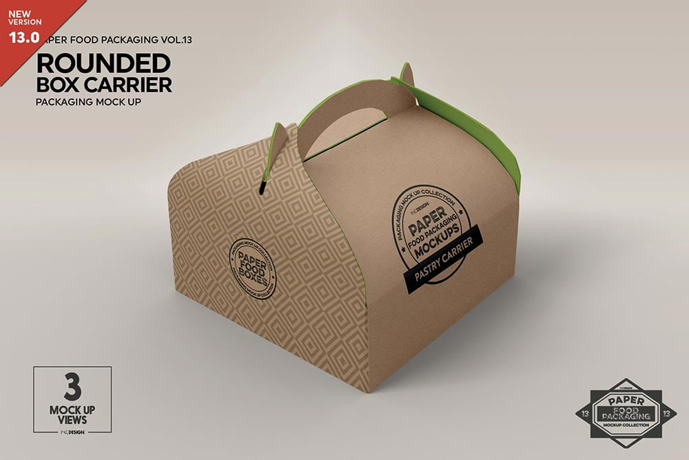 Free bread packaging mockup to present your branding design in a photorealistic look. 22 Popular Cake Box Mockup Psd Templates Mockuptree