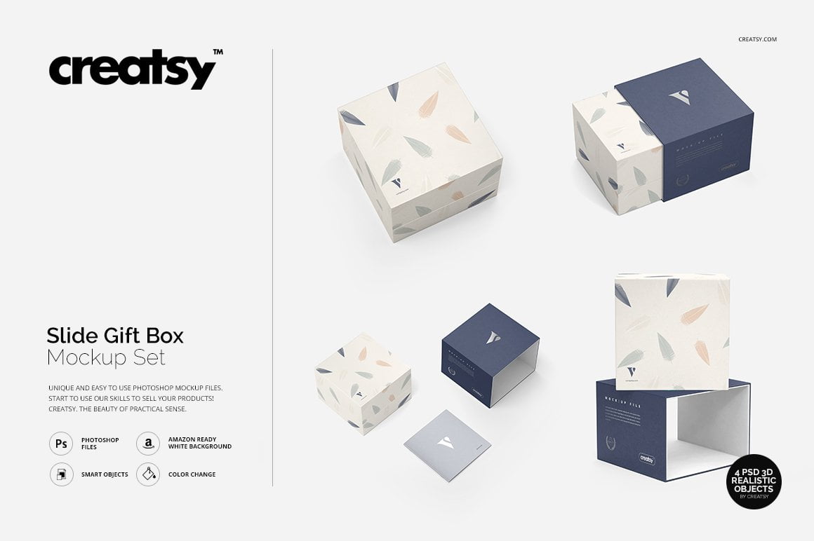 Or branding designs on 8 x 4 inches packaging sleeve of a disposable box. 30 Gorgeous Gift Box Mockup Psd Templates Mockuptree