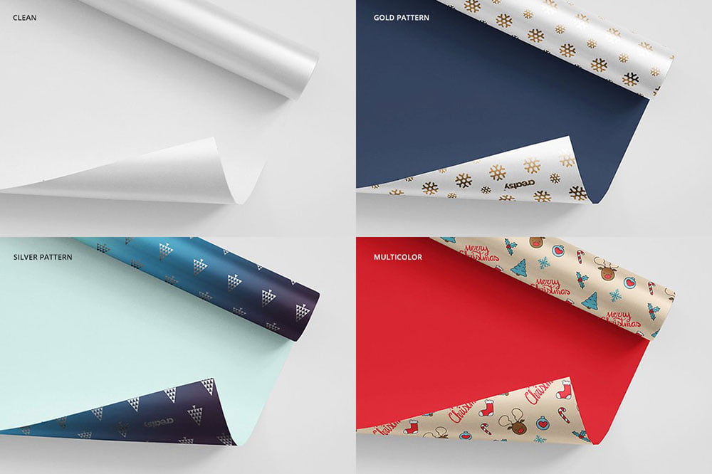 This tissue paper mockup and customize it as per your preferences using smart objects, background colours, effects, reflection and shadows. 12 Great Wrapping Paper Mockup Psd Templates Mockuptree