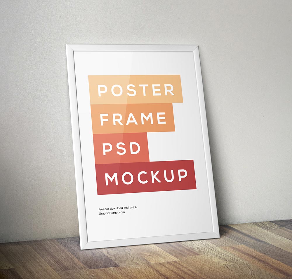 Tri fold brochure mockup #2. Free Poster Frame Mockup Psd Mockuptree