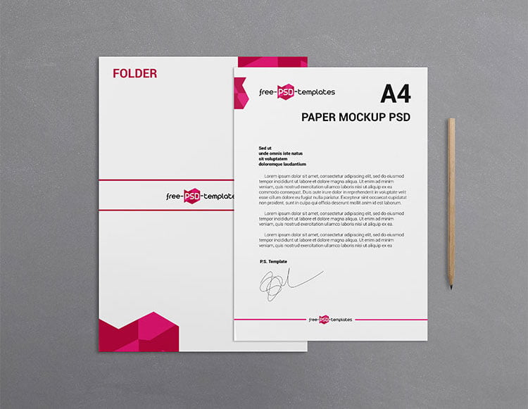 Big library of high quality best free paper mockups. Free Paper Mockup Set Mockuptree