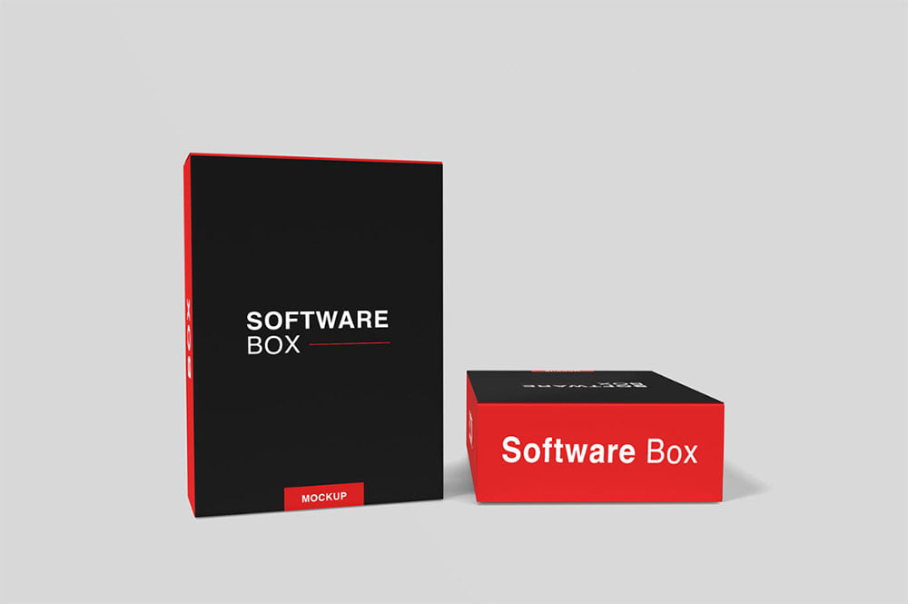 The psd file offers smart layers and options to customize the overall design. Free Realistic Software Box Mockup Mockuptree