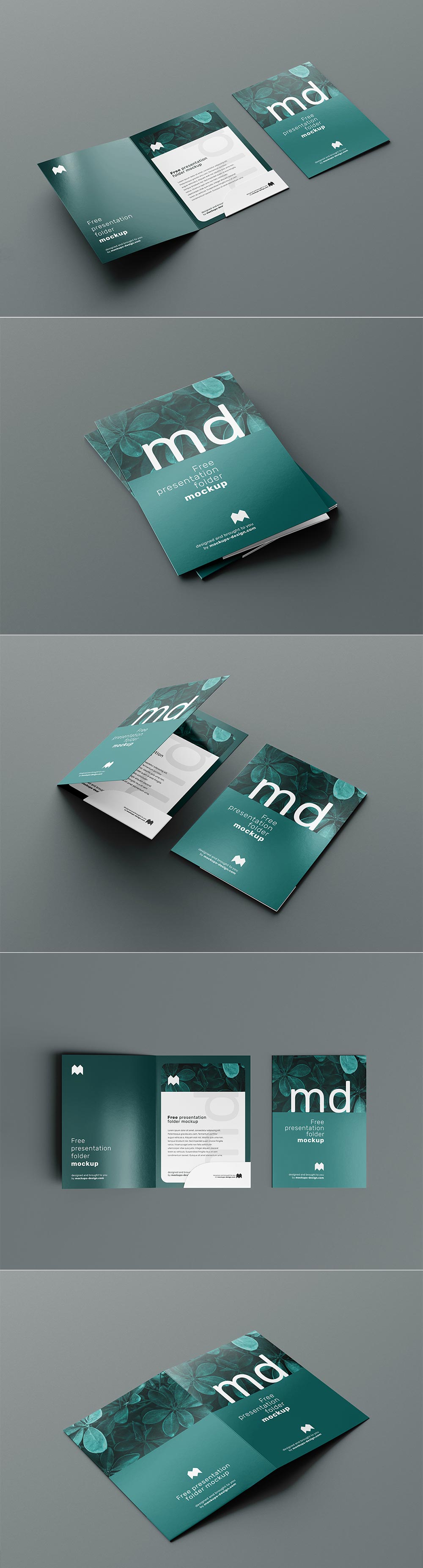 A folder mockup gives clients and colleagues a much clearer idea of what your finished product will look like compared to a standard . Free Corporate Folder Mockups Mockuptree
