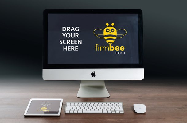 Free apple imac, macbook, ipad and iphone responsive screen mockups no reviews. Imac Ipad On Desk Mockup Mockup World