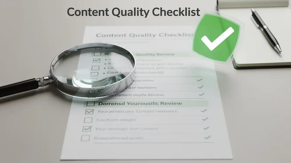 SEO Quality Control Checklist for Content Pre-Publication Review