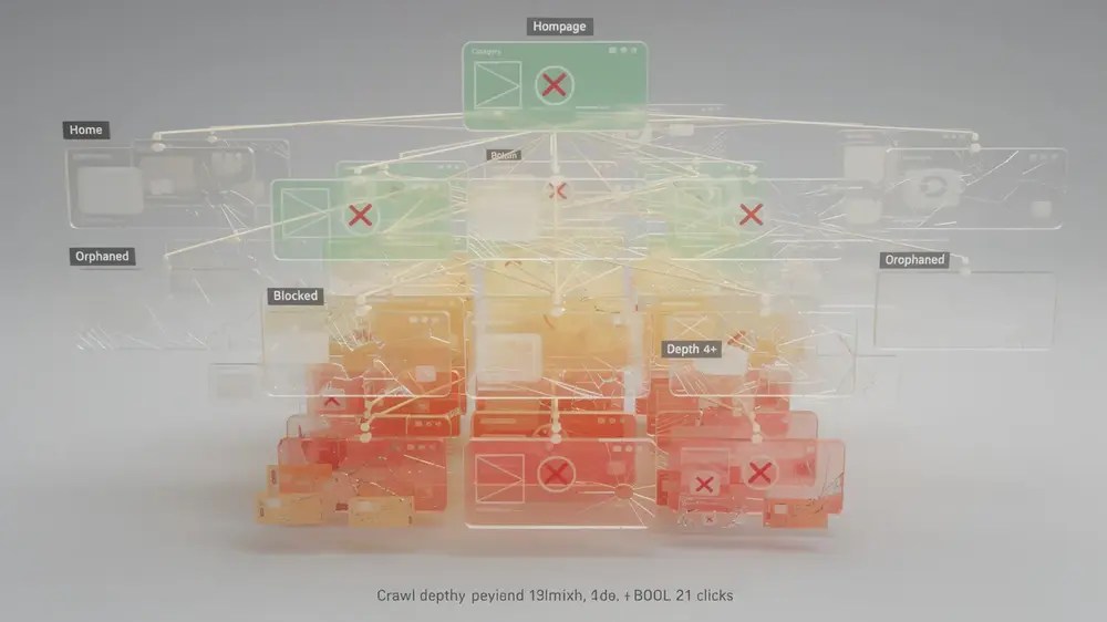 Technical SEO review of crawl access, indexing, canonicals, redirects and broken links