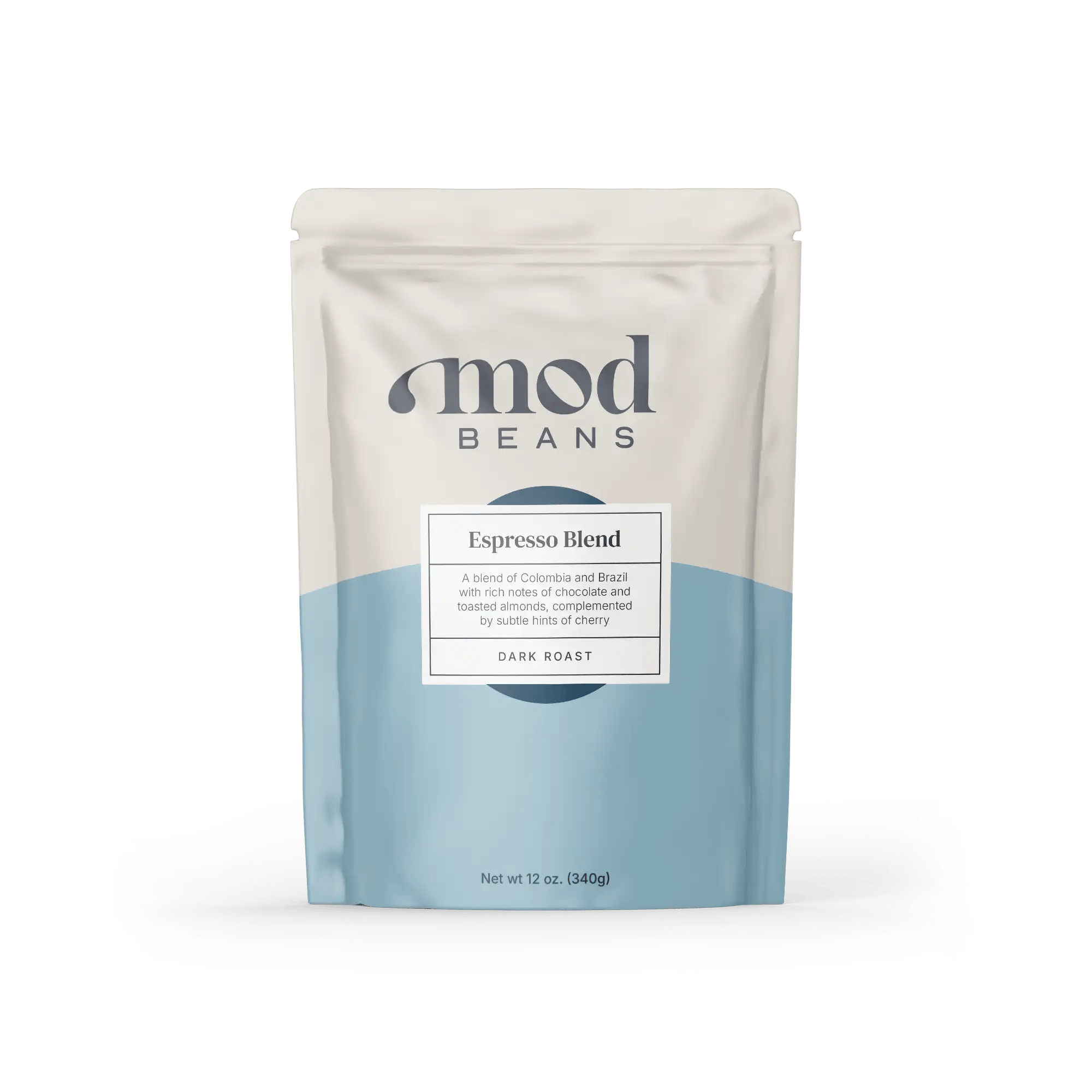 Mod Beans Coffee Espresso Blend pack