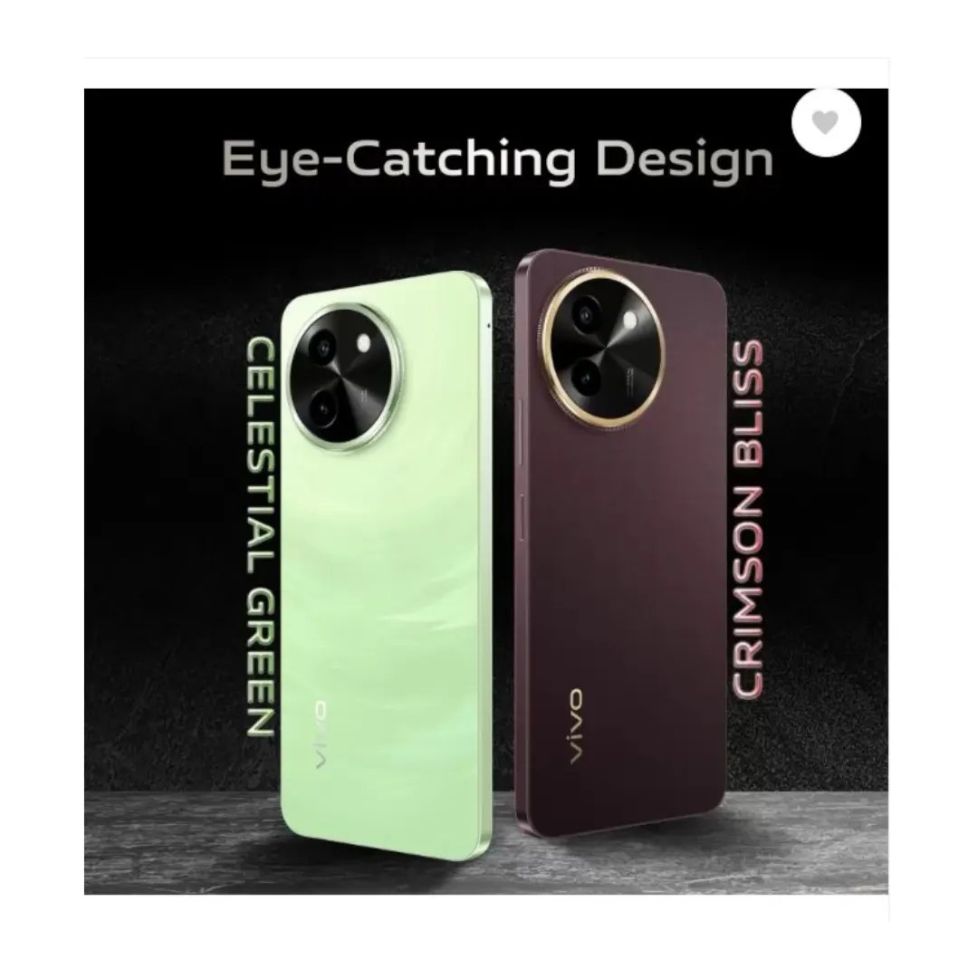Vivo T3x 5G Celestial Green, Crimson Bliss