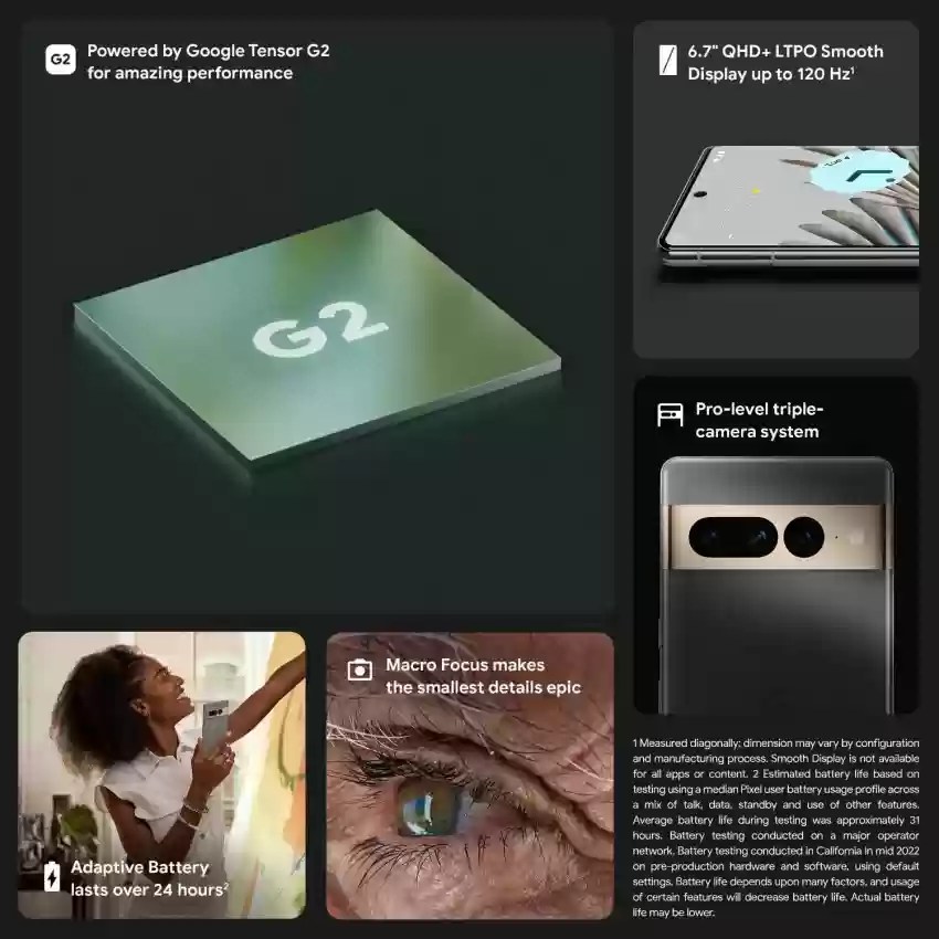 google pixel 7pro modcom green