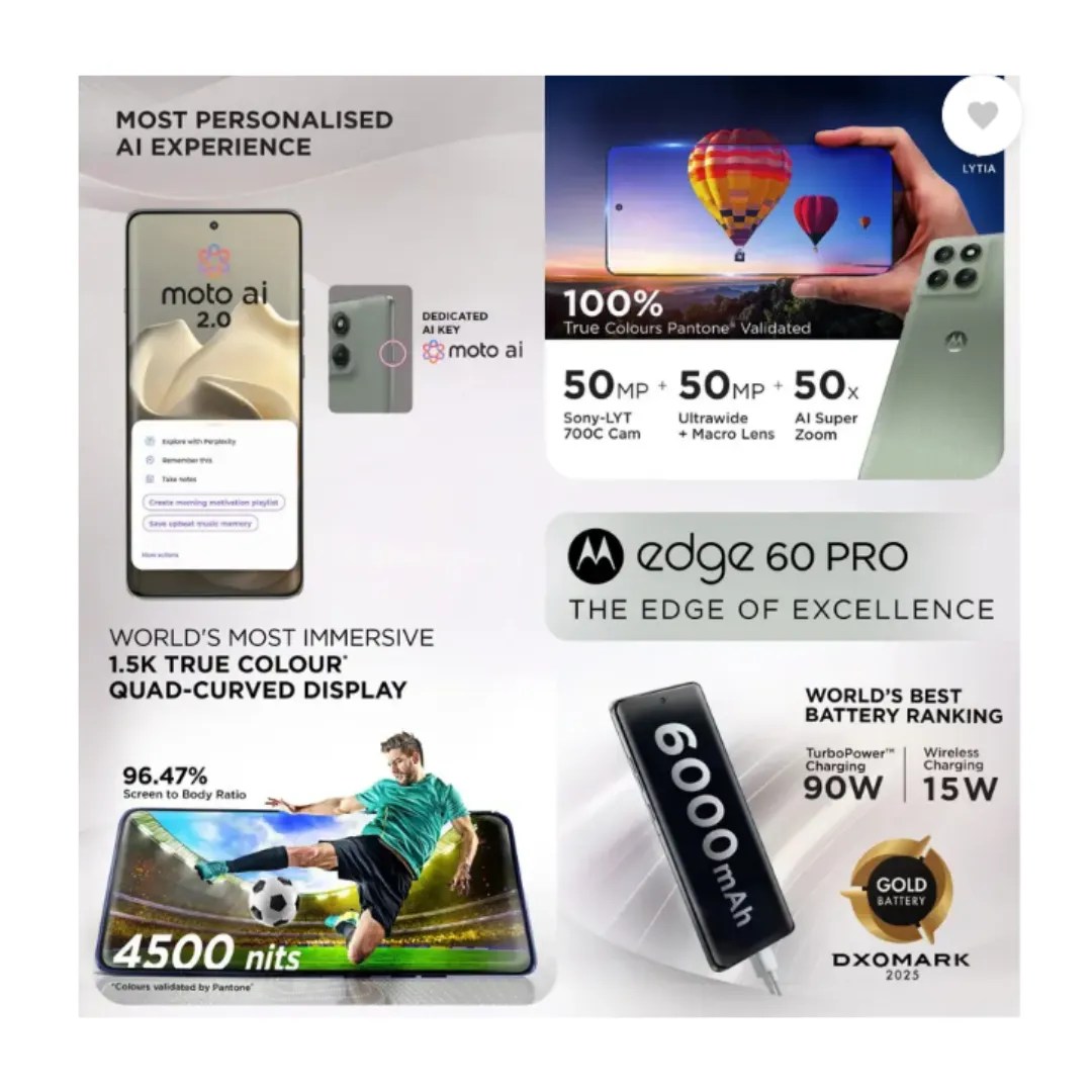 Moto Edge 60 Pro- Modcom Green Pvt Ltd