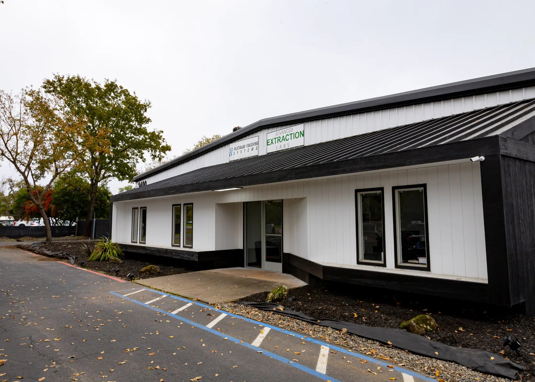 Exterior of the ModCubes modular construction facility in Santa Rosa, California