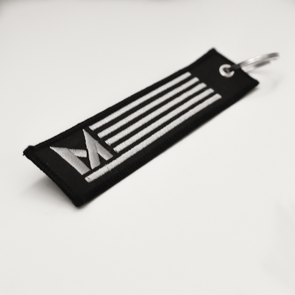 The Modded America Jet Tag Key Chain- the perfect accessory for your keys.  