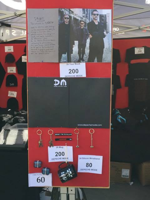 depeche MODE Merchandise GlobalSpiritTour - Sztokholm 05.05.2017