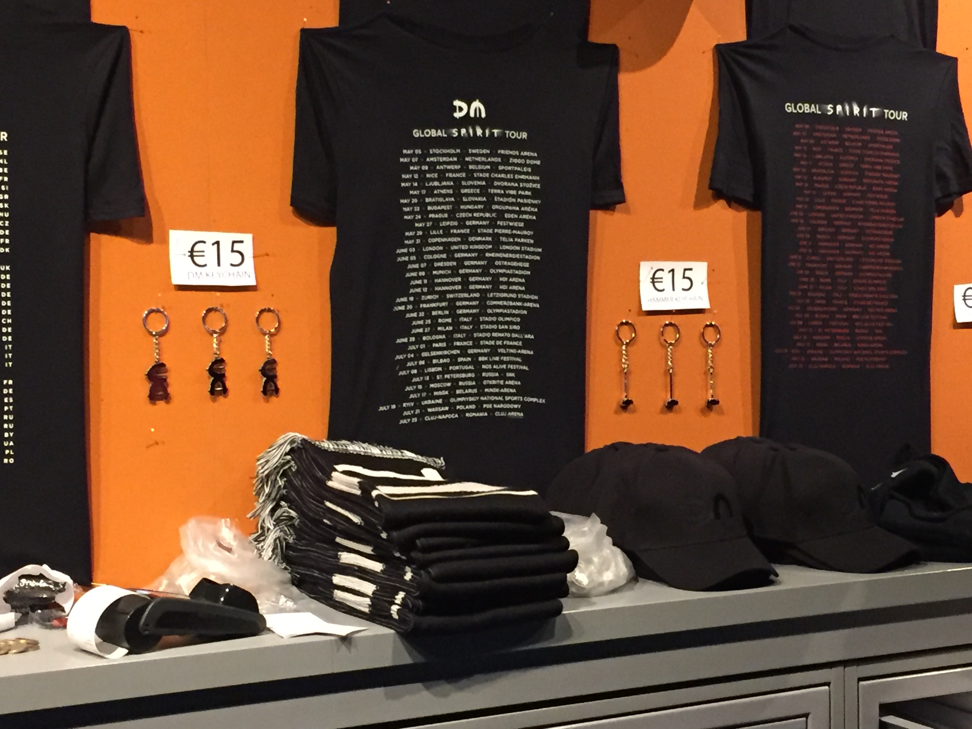 depeche MODE Merchandise GlobalSpiritTour - Amsterdam 07.05.2017