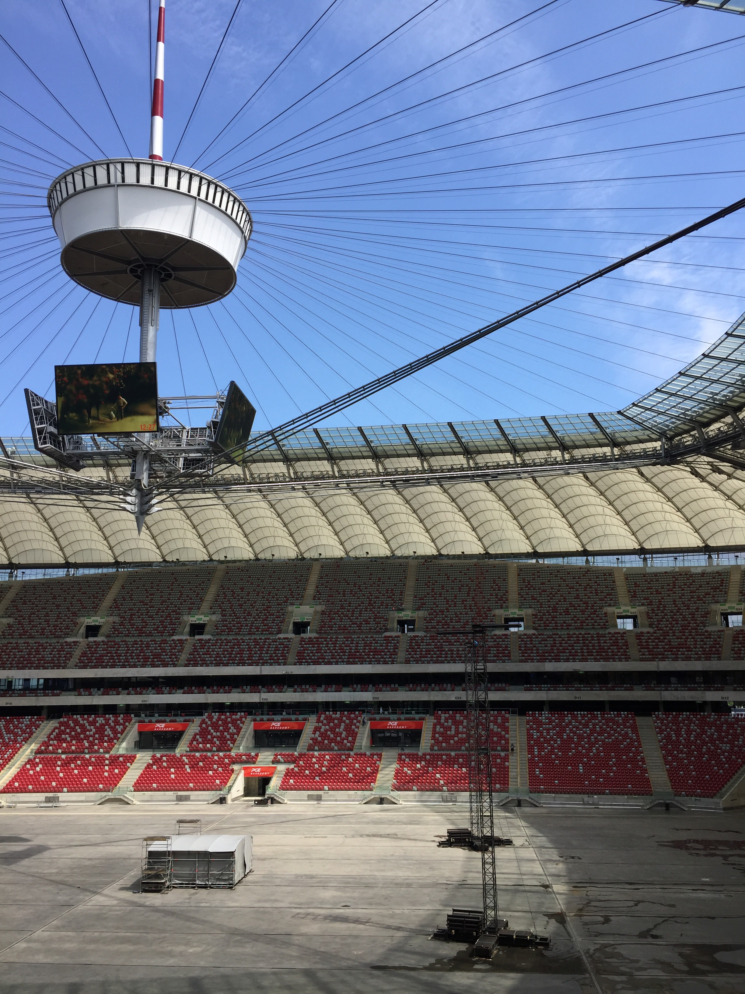 PGE Narodowy budowa sceny na koncert depeche MODE 2017.07.19