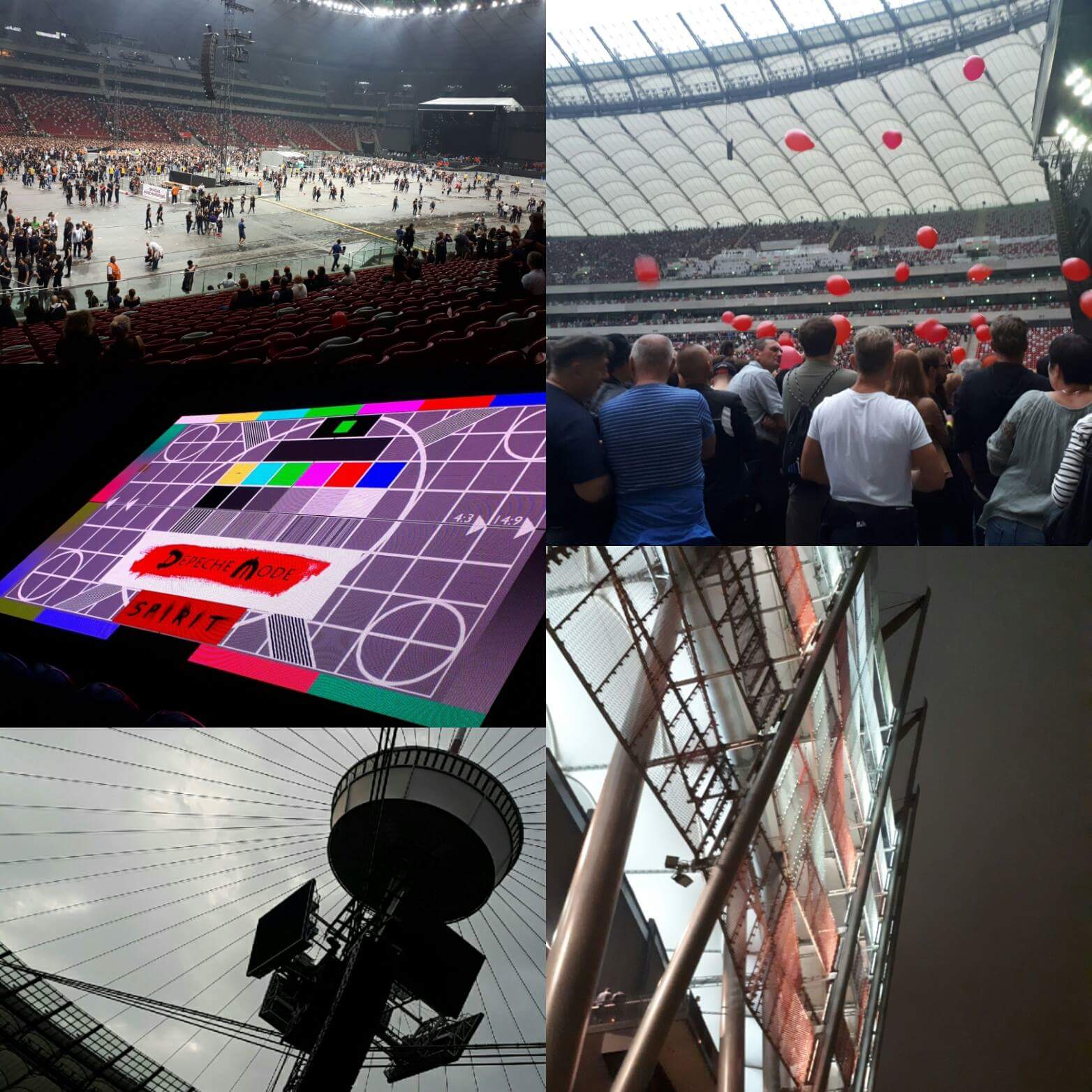 PGE Narodowy podczas koncertu depeche MODE 2017.